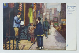 21321 Cartolina Illustrata - New York - Chinatown - Manhattan