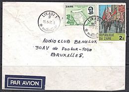 Ca5252 ZAIRE 1991, Salvation Army & Belgium Anniversary Stamps On Likasi Cover To Belgium - Gebruikt