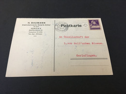 (5 C 14) Letter Card - Switzerland - Dated 1934 - POSTED To Garlafingen - Altri & Non Classificati