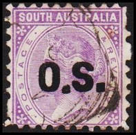 1891-1894. SOUTH AUSTRALIA.  O.S. (Official Stamp) On FOUR PENCE VICTORIA. Very Small Stam... (MICHEL Di. 25) - JF512435 - Usati