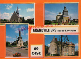 60- GRANDVILLIERS- EGLISE SAINT MAUR- LE HAMEL-CHATEAU DE LA FONTAINE-LA VAGANNE   -OISE - Grandvilliers