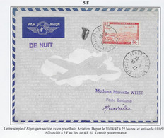 Algérie Poste Aérienne - Oblitérations - Lettre - Airmail