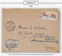 Algérie Poste Aérienne - Oblitérations - Lettre - Airmail