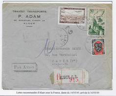 Algérie Poste Aérienne - Oblitérations - Lettre - Airmail