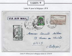 Algérie Poste Aérienne - Oblitérations - Lettre - Aéreo