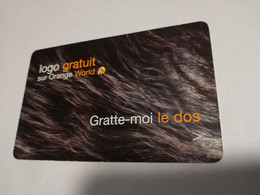 FRANCE/FRANKRIJK   ORANGE  LOGO GRATUIT GRATTE-MOI LE DOS  - LA MOBICARTE /RECHARGE  KING/K  PREPAID  MINT     ** 6642** - Per Cellulari (telefonini/schede SIM)