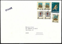 SAN MARINO - BUSTONE DA SAN MARINO * 24.10.68* TARIFFA STAMPE - Storia Postale