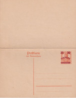 DANZIG    ENTIER POSTAL/GANZSACHE/POSTAL STATIONERY CARTE AVEC REPONSE - Entiers Postaux