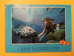 CARTOLINA POSTCARDS AUSTRALIA 1992 FISH BARRIER REEF NORTH QUEENSLAND BOLLO EXPLORERS OBLITERE' - Far North Queensland