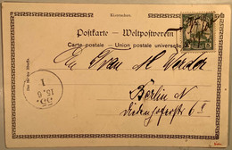 VERY RARE Manuscript „TSINGTAU” 1901 On Kiautschou 5Pf Ppc  (Kiauchau China Cover Chine Lettre Brief Ak - Kiauchau