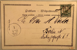 VERY RARE Manuscript „TSINGTAU” 1901 On Kiautschou 5Pf Ppc  (Kiauchau China Cover Chine Lettre Brief Ak - Kiautchou