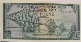 Pound 04 - Th Of January 1968 / THE NATIONAL COMMERCIAL BANK Of SCOTLAND Ltd / Very Nice Looking / RARE - 1 Pond