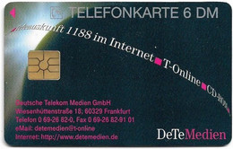 Germany - X 22 - DeTeMedien - Anschluss An Die Zukunft, 12.1996, 6DM, 5.000ex, Used - X-Series : Publicitarias De La  Postreklame Alemana