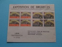 EXPOSITION De BRUXELLES ( Enveloppe Pavillon CCCP / Expo 1958 Brussels ) + 4 Stamps ( See SCANS ) ! - 1958 – Brussel (België)