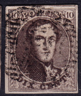 Stamps Belgium 1858 10c Used Lot#11 - 1849-1865 Médaillons (Autres)