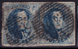Stamps Belgium 1858 20c Used Lot#28 - 1849-1865 Médaillons (Autres)