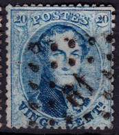 Stamps Belgium 1863 20c Used Lot#65 - 1849-1865 Médaillons (Autres)