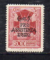 XP3186 - EGEO , Occupazione Tedesca 1943: 5+5 Cent Sassone N. 118  ***  MNH - Aegean (German Occ.)