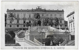 Brazil Espírito Santo 1956 Postcard photo Government 's Palace In Vitória Sent To Gand Belgium - Vitória