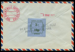 GREAT BRITAIN - 1971 March 2. Unusual Cover Sent From Le Havre, France To Amsterdam, Netherlands. POSTAL STRIKE - Errors, Freaks & Oddities (EFOs