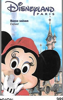 PASS-DISNEYLAND-PARIS-1999- HIVER-MINNIE-ENFANT-V°SPE OS-99/02/MIN -V° 111 Bizarre ???-SPEOS 99/02/MIN-TBETB E - Passaporti  Disney