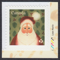 Qc. SANTA CLAUS - CHRISTMAS PORTRAITS = Corner Stamp With CANDY CANE Shape Colour ID MNH Canada 2021 - Unused Stamps