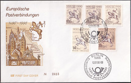 DDR DEUTSCHLAND BERLIN BELGIEN ÖSTERREICH 1994 Europäische Postverbindungen FDC - 1991-2000