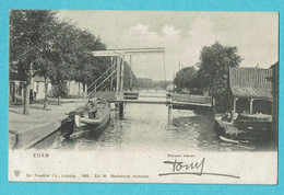 * Edam (Noord Holland - Nederland) * (Dr. Trenkler Co Leipzig, 1905 - Ed 20) Nieuwe Haven, Péniche, Bateau, Canal, Pont - Edam