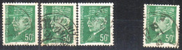 Pétain Type Hourriez - 50c Vert - YT 508 - Variétés - Oblitérés