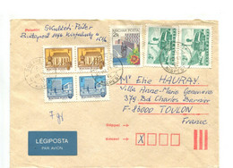 HONGRIE 1985 - Affr. Sur Lettre Par Avion Pour La France - - Postmark Collection