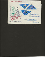 ALLEMAGNE ORIENTALE -LETTRE AFFRANCHIE SERIE 748 A 750 -  ANNEE 1964 - Brieven En Documenten