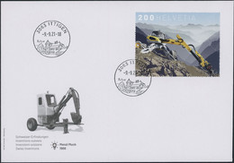 Suisse - 2021 - Menzi Muck - Blockausschnitte - Ersttagsbrief FDC ET - Storia Postale