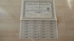 SOCIETE FRANCAISE FINANCIERE - 1876q - S - V