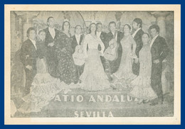 Souvenir Recuerdo Del Patio ANDALUZ - Autographe Des Danseurs Au Dos - Troupe - Musiciens - Zangers & Muzikanten