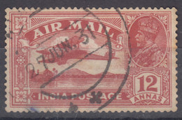 India 1929 Airmail Mi#123 Used - 1911-35 Roi Georges V