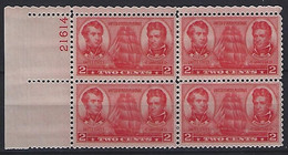 USA 1936  Army And Navy Heroes (**) MNH  Mi.396 - Plaatnummers