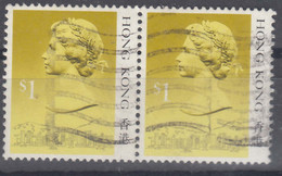 Hong Kong 1987 Mi#514 I, Used Pair - Used Stamps