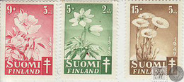Finlandia 1949  Yvert Tellier  349/51 Flores  ** - Altri & Non Classificati