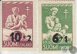 Finlandia 1946  Yvert Tellier  324/5 Sellos 1946 (*) - Andere & Zonder Classificatie