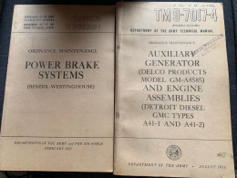 GMC US HANDBOEK Power Break Systems / Auxiliary Generator And Engine Assemblies. 2 Volumes. - US Army