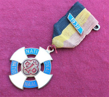 Ordine Del Belgio Croce NLD Federazione Nazionale Anno 1938 Con Nastrino - Belgium