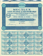 - Titre Ancien - Mecalux - Société D'Eclairage Et D'Electo-Mécanique- Titre De 1931 - - Elektrizität & Gas