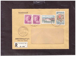 TEM15995  -  LUXEMBOURG 28.3.1967  /  REGISTERED LETTER  FRANKED  WITH INTERESTING POSTAGE - Brieven En Documenten