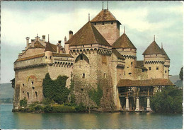 Veytaux (Vaud, Svizzera) Le Chateau De Chillon Vu Du Sud, Castello Di Chillon Visto Da Sud, Chillon Schloss - Veytaux