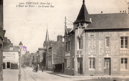 Cpa De  Yerville - L'Hôtel Des Postes - La Grande Rue - - Yerville