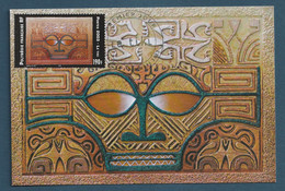 ⭐ Polynésie Française - Carte Maximum - Premier Jour - FDC - Le Tiki - 2003 ⭐ - Maximumkarten