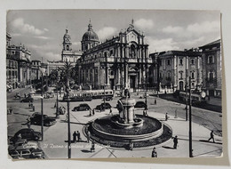 35278 Cartolina - Catania - Il Duomo E Fontana Dell'Elefante - VG 1958 - Catania