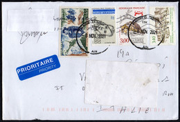 FRANCIA 2021 - MAILED ENVELOPE - NATIONAL GENDARMERIE / POET LOUIS ARAGON / LAND TURTLE / UNESCO: CITADEL OF HERAT - Briefe U. Dokumente