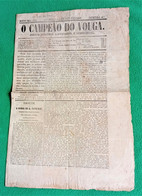 Angeja  - Aveiro - Montemor-o-Velho -Coimbra - Jornal  O Campeão Do Vouga Nº 48, 26 De Setembro De 1852 - Portugal - Allgemeine Literatur