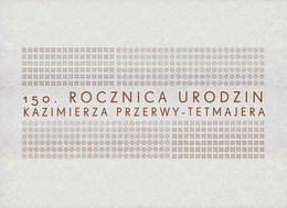 POLAND 2015 Booklet / 150th Anniversary Of Birthday Kazimierz Przerwa-Tetmajer Writer / FDC + Stamp MNH** - Cuadernillos